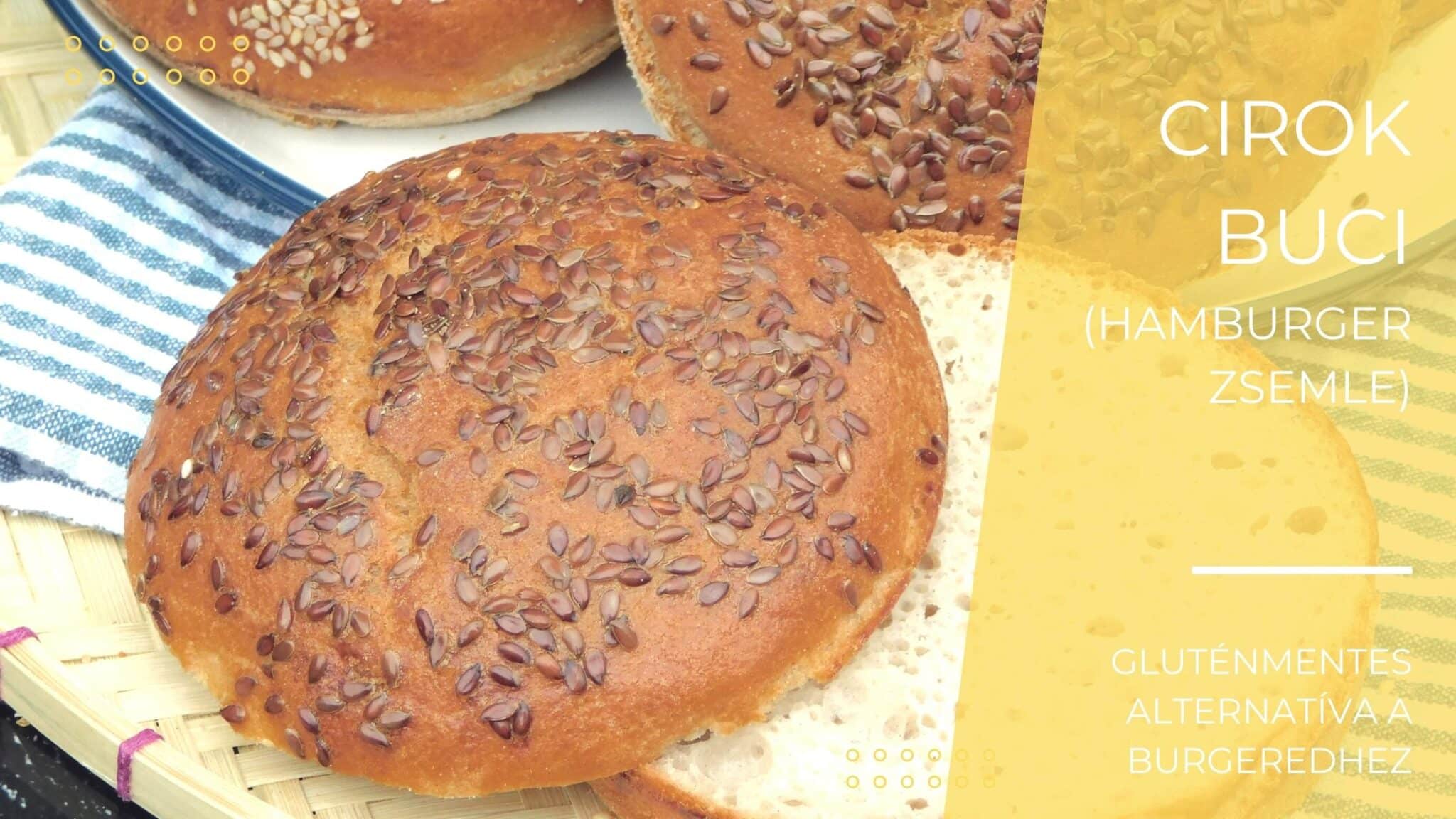 Gluténmentes buci (hamburger zsemle)