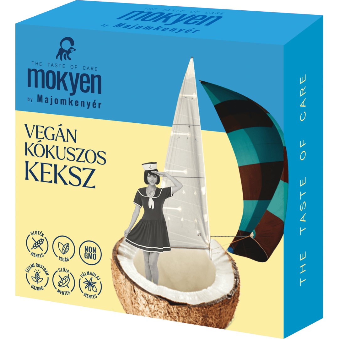 Biscuiti vegani cu cocos, 50 g - Mokyen
