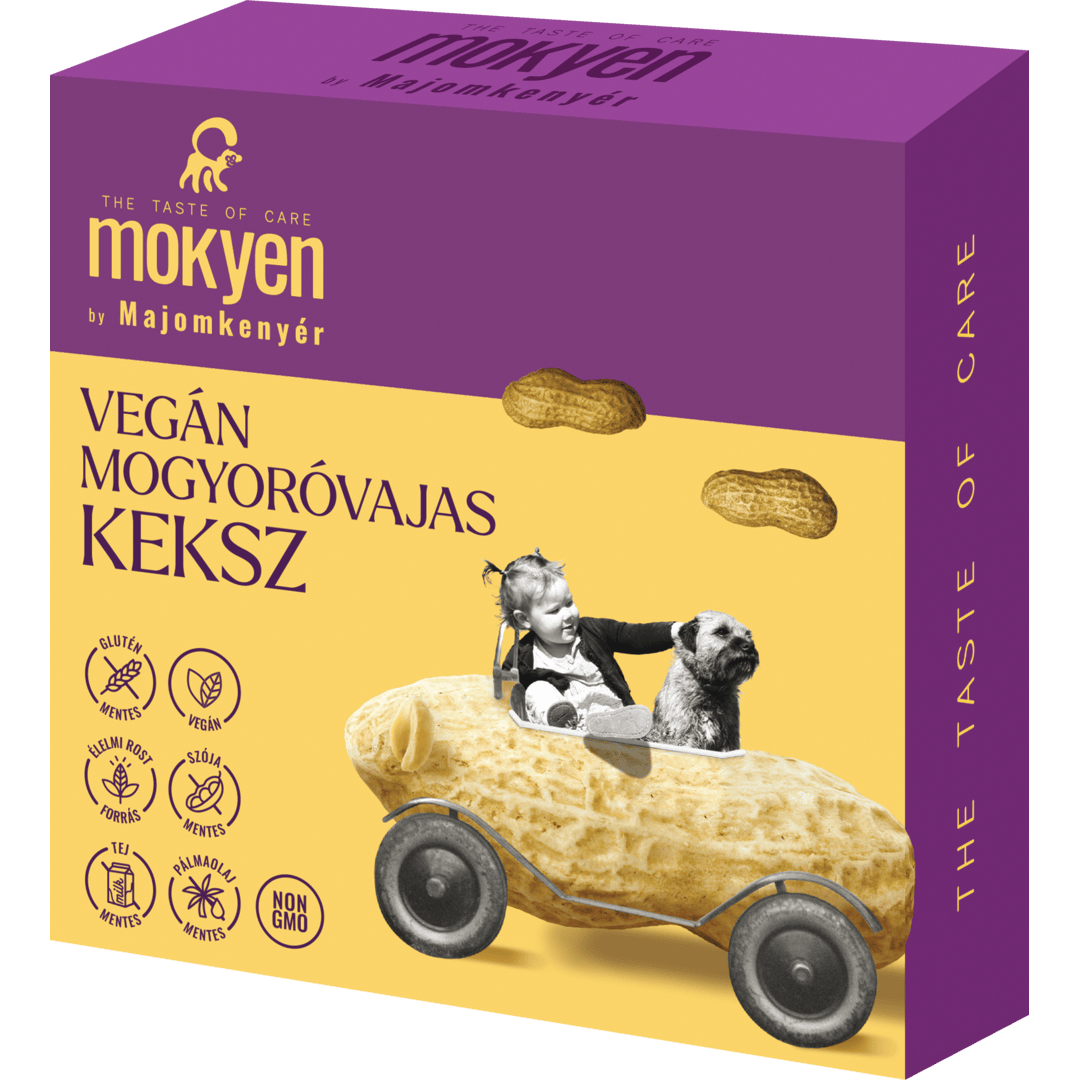 Biscuiti vegani cu unt de alune, 50 g - Mokyen