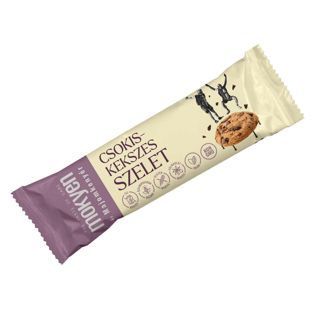 Baton tip Cookie cu bucăți de ciocolată 30g - Mokyen
