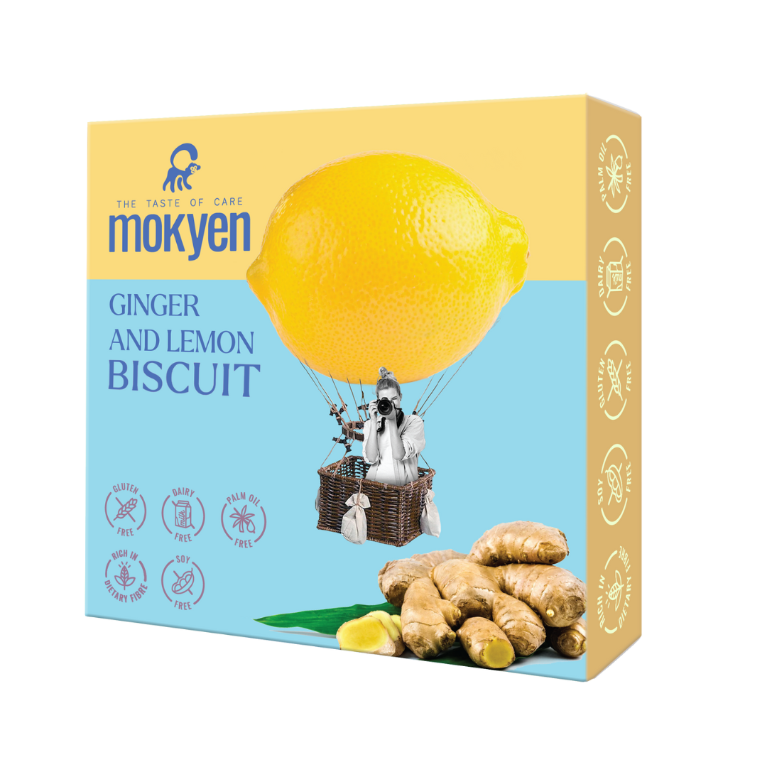 Biscuiti cu ghimbir si lamaie, 50 g - Mokyen