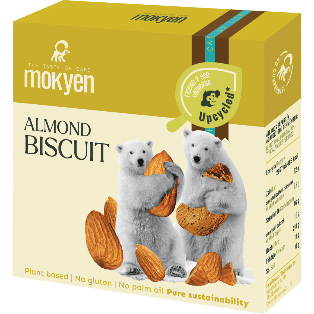 Biscuiti cu migdale upcycled, 50 g - Mokyen